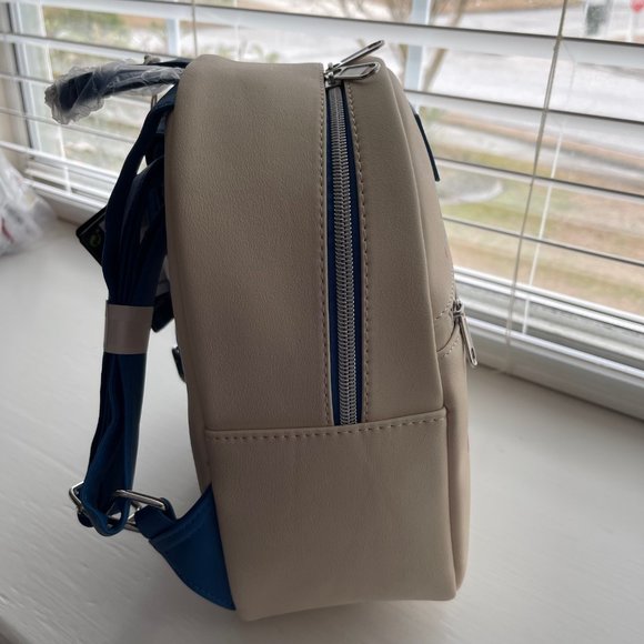 New Loungefly Disney Lilo and Stitch Stitch with Ducks Floral Mini Backpack - Picture 7 of 9